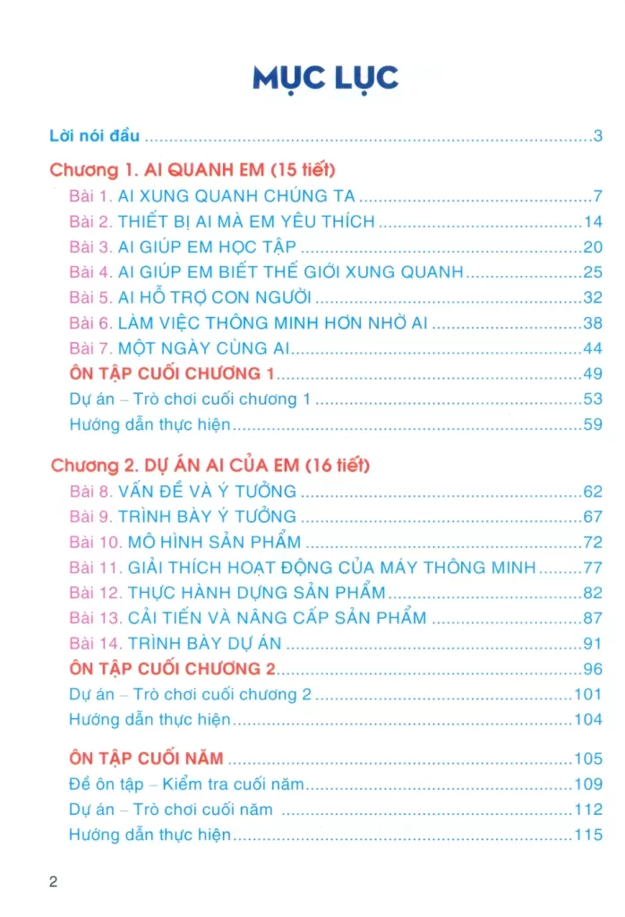HƯỚNG DẪN GIẢI BÀI TẬP TRÍ TUỆ NHÂN TẠO (AI) LỚP 4